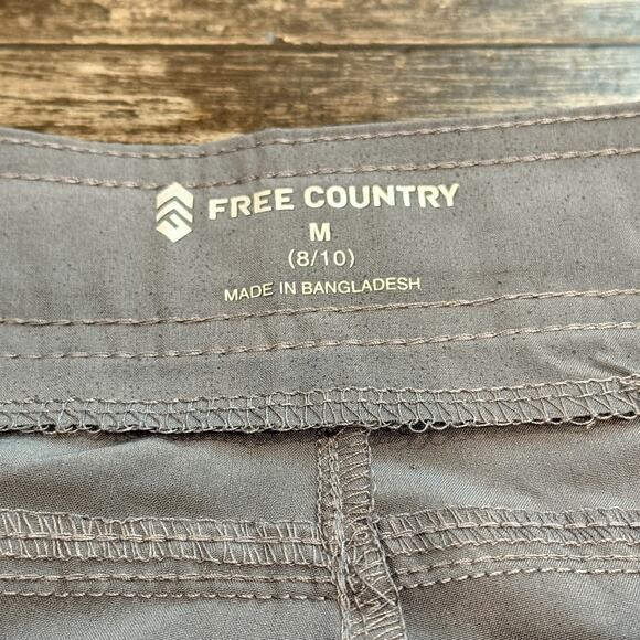 Free Country Shorts Womens Medium Grey Swim Trunks Boardshorts UPF Quick Dry NEW - Picture 3 of 16